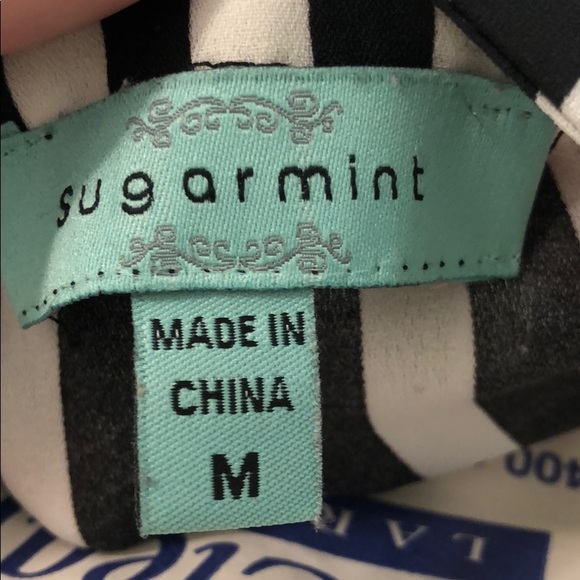 Black and white striped top - Picture 2 of 2